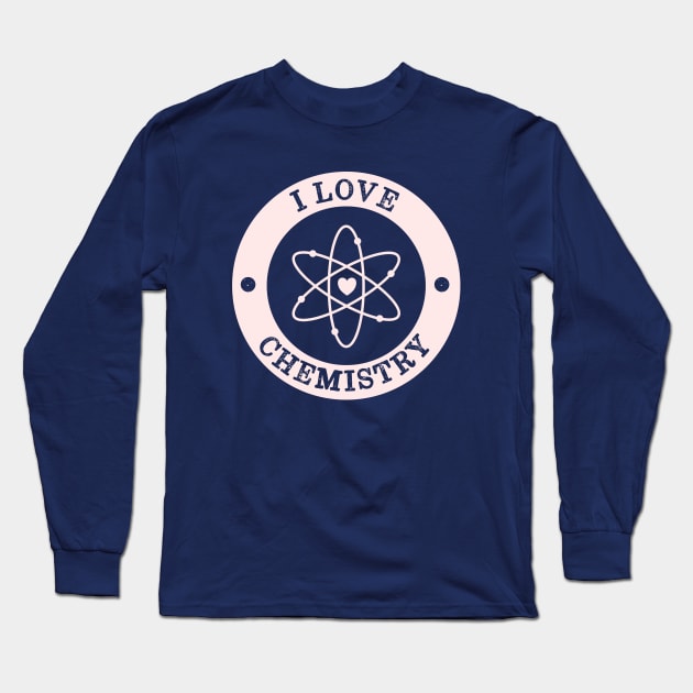 I Love Chemistry Retro Vintage Long Sleeve T-Shirt by happinessinatee